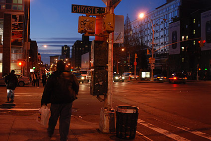 Chrystie Street, Night photographs on the streets of New York, NYC, December 2006