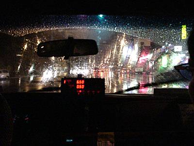 view from a  cab, alphabet city