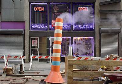Roadworks and steam