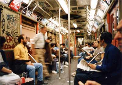 New York subway scenes