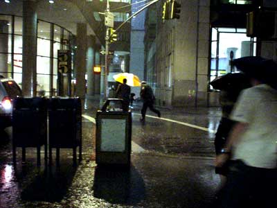 Thunderstorm on Broadway, Manhattan, New York