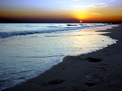 Coney Island sunset, New York