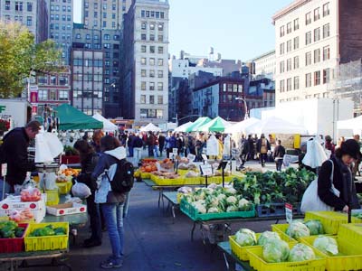 Union Square farmer's market, 14th Street, Manhattan, New York