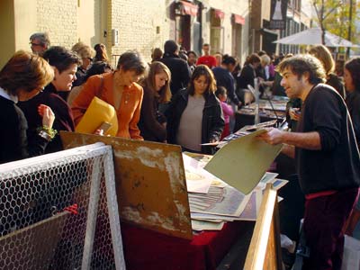 Art stall, West Broadway, Manhattan, New York