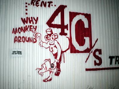 Graffiti sign, Williamsburg, New York