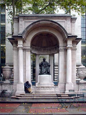 Empty chairs, Bryant Park, Manhattan, New York