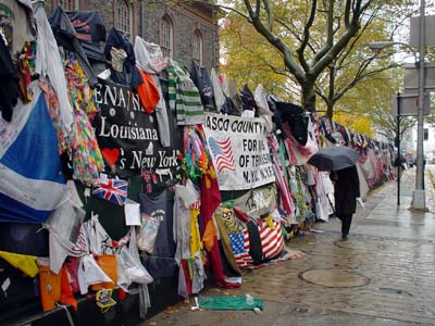 World Trade towers tributes, Manhattan, New York