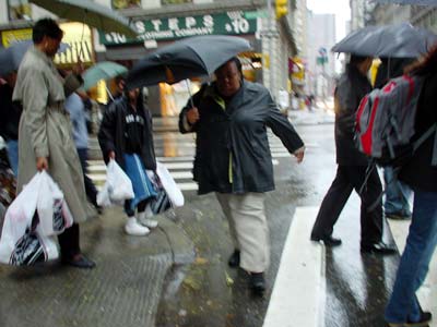 Canal Street umbrellas, Chinatown, Manhattan, New York