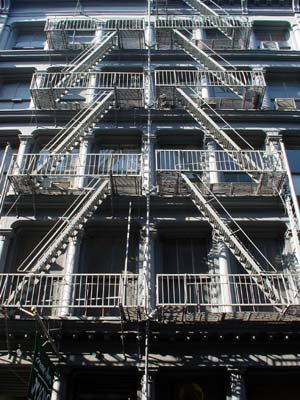 Fire Escapes, Manhattan, New York