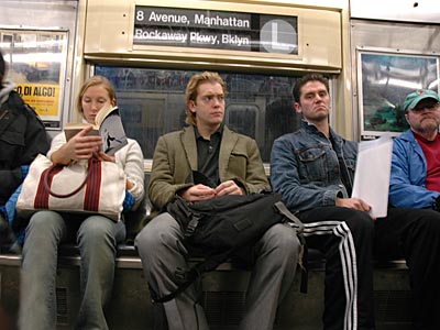 Riding the L Train, New York, USA