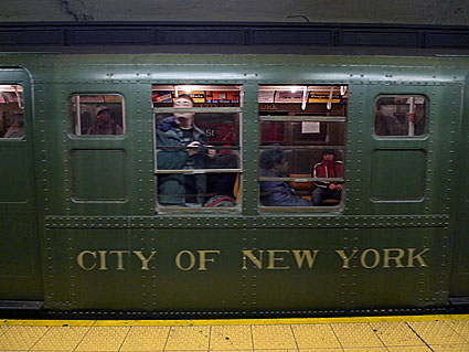 New York City vintage subway car ride, MTA New York City Transit -  photographs and feature
