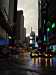 Headlights in the rain, Times Square