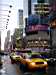 Yellow cabs in Times Square