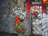 Painted doorway, Ave C, New York, USA