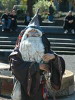 Weird Merlin type bloke, Washington Sq, New York, USA