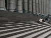 Steps and pillars, Post Office, New York, USA