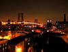 Williamsburg bridge at night, New York, USA