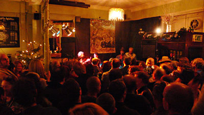 Drinking at the 'Come Down and Meet the Folks' roots/country club, The Apple Tree, 45 Mount Pleasant, Clerkenwell, London WC1