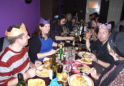 urban75 Christmas curry - a delightful festive meal at the fabulous Khan's restaurant, Brixton