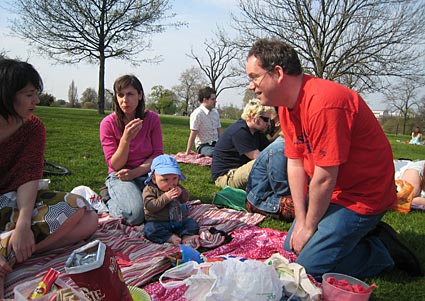 urban75 picnic at Brockwell Park, Brixton, south London, UK April 2007 width=