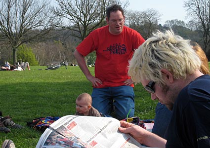 urban75 picnic at Brockwell Park, Brixton, south London, UK April 2007 width=