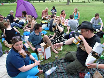 urban75 picnic at Brockwell Park, Brixton, south London, UK June 2006