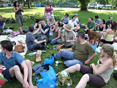 urban75 picnic at Brockwell Park, Brixton, south London, UK June 2006