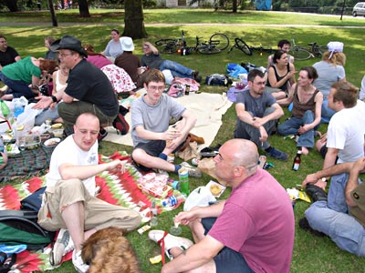 urban75 picnic at Brockwell Park, Brixton, south London, UK June 2006