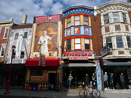 South Street, Philadelphia, PA, US - photos of shops, bars and architecture