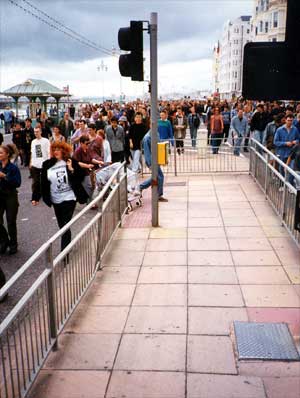 Crowds on the promenade, Reclaim the Streets, Brighton 