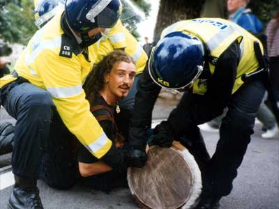 You're nicked! Reclaim the Streets, Brighton 