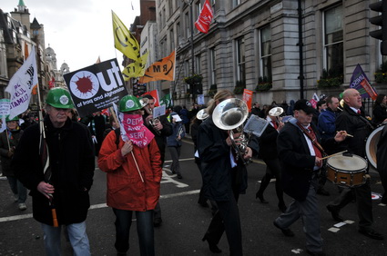 Put People First G20 Demonstration: 'Jobs, Justice, Climate', central London march and Hyde park rally, 28th March, 2009