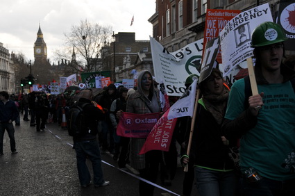 Put People First G20 Demonstration: 'Jobs, Justice, Climate', central London march and Hyde park rally, 28th March, 2009