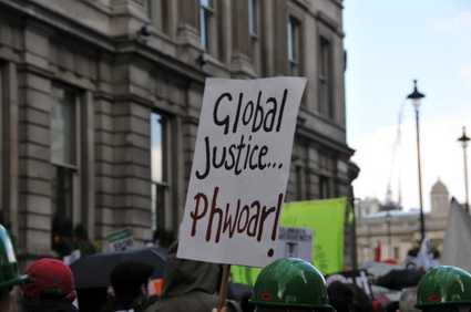Put People First G20 Demonstration: 'Jobs, Justice, Climate', central London march and Hyde park rally, 28th March, 2009