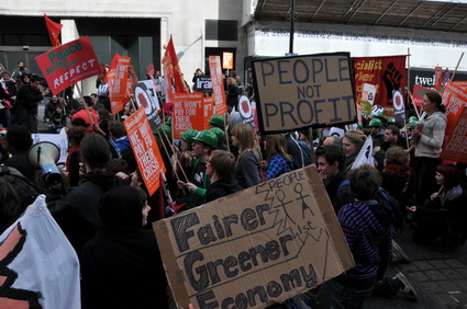 Put People First G20 Demonstration: 'Jobs, Justice, Climate', central London march and Hyde park rally, 28th March, 2009