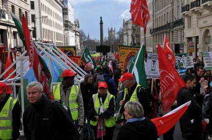 Put People First G20 Demonstration: 'Jobs, Justice, Climate', central London march and Hyde park rally, 28th March, 2009