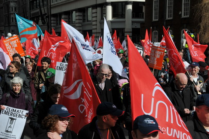 Put People First G20 Demonstration: 'Jobs, Justice, Climate', central London march and Hyde park rally, 28th March, 2009