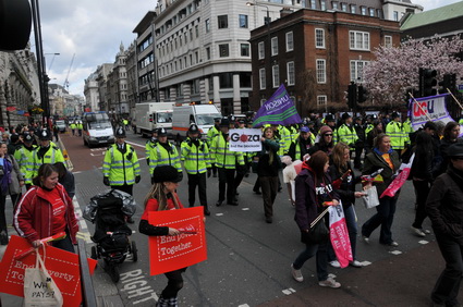Put People First G20 Demonstration: 'Jobs, Justice, Climate', central London march and Hyde park rally, 28th March, 2009