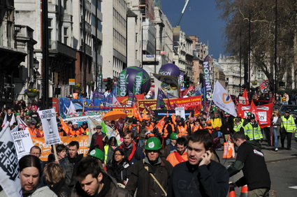 Put People First G20 Demonstration: 'Jobs, Justice, Climate', central London march and Hyde park rally, 28th March, 2009