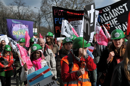 Put People First G20 Demonstration: 'Jobs, Justice, Climate', central London march and Hyde park rally, 28th March, 2009