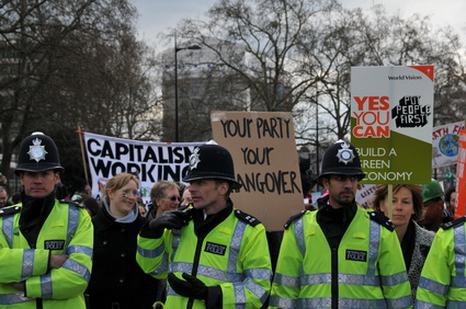 Put People First G20 Demonstration: 'Jobs, Justice, Climate', central London march and Hyde park rally, 28th March, 2009