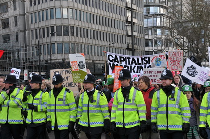 Put People First G20 Demonstration: 'Jobs, Justice, Climate', central London march and Hyde park rally, 28th March, 2009