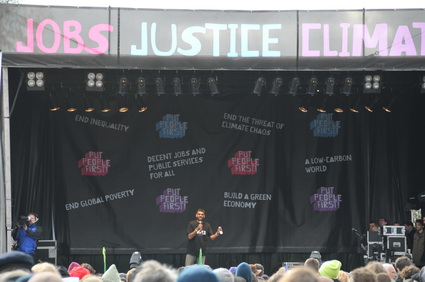 Put People First G20 Demonstration: 'Jobs, Justice, Climate', central London march and Hyde park rally, 28th March, 2009
