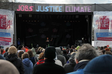 Put People First G20 Demonstration: 'Jobs, Justice, Climate', central London march and Hyde park rally, 28th March, 2009
