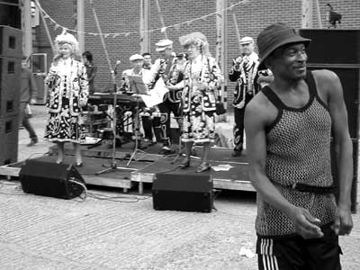 Dreads and feathers, Alternative Jubilee Street Party, Foundry, Old Street, 3rd June 2002