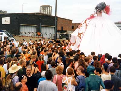 Baffled police, Reclaim the Streets, M41 Motorway, Shepherd's Bush, 8th June 1996