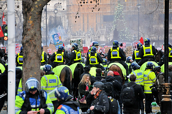 Student national demonstration against the cuts, Parliament, London, Thursday 9th December, 2010