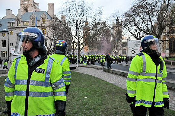 Student national demonstration against the cuts, Parliament, London, Thursday 9th December, 2010