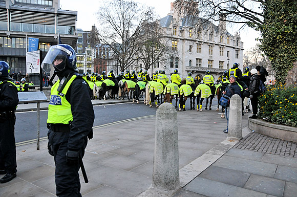 Student national demonstration against the cuts, Parliament, London, Thursday 9th December, 2010