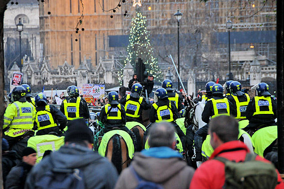 Student national demonstration against the cuts, Parliament, London, Thursday 9th December, 2010
